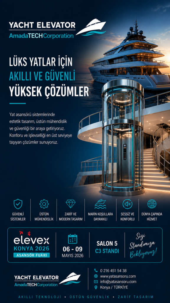 yacht yat asansörü elevex konya fuarında